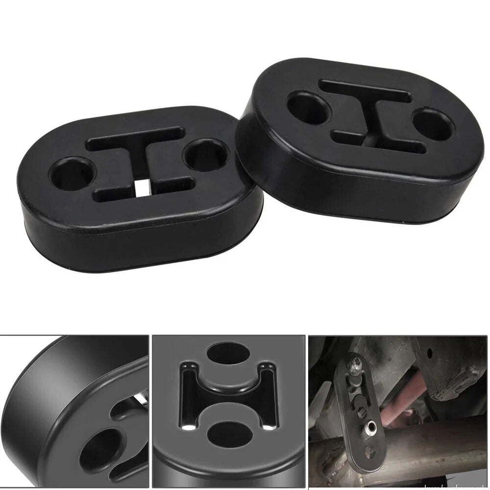 Set of 2 Rubber Exhaust Tail Pipe Mount Bracket Bushings