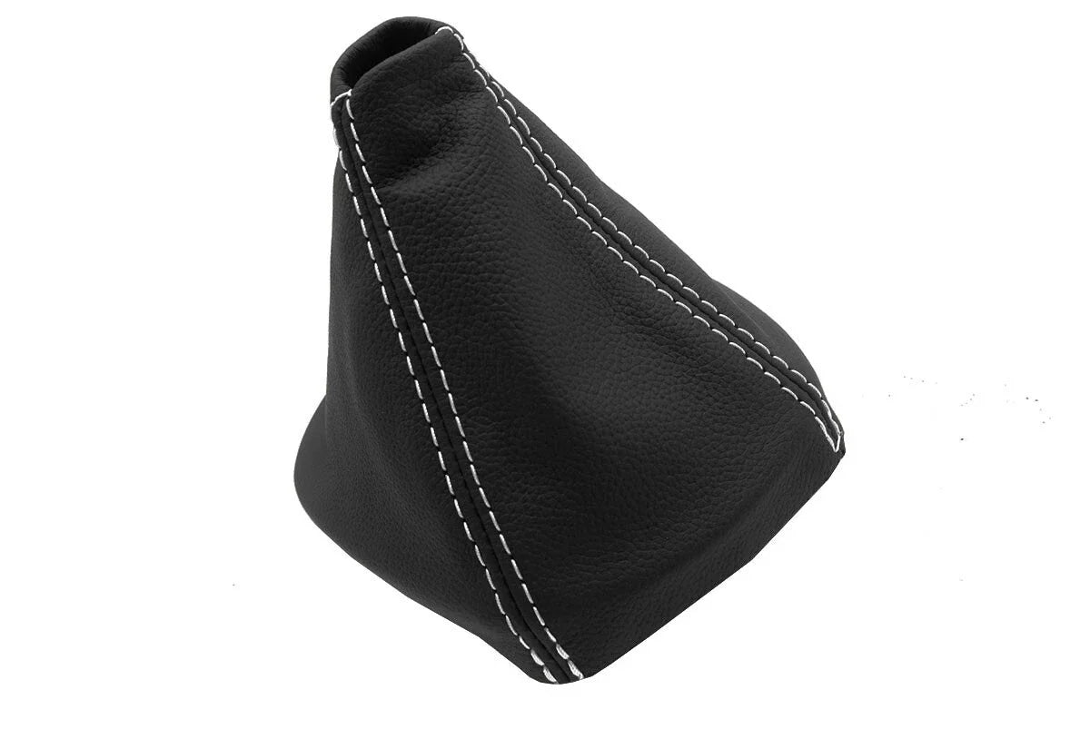 Leather Manual Shift Boot for BMW M3 Z4 E85 E86 (2003–2008) White Stitch