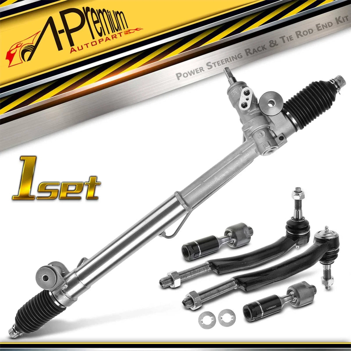 5X Front Rack and Pinion Tie Rod End Kit for Chevy Trailblazer (2002–2009)