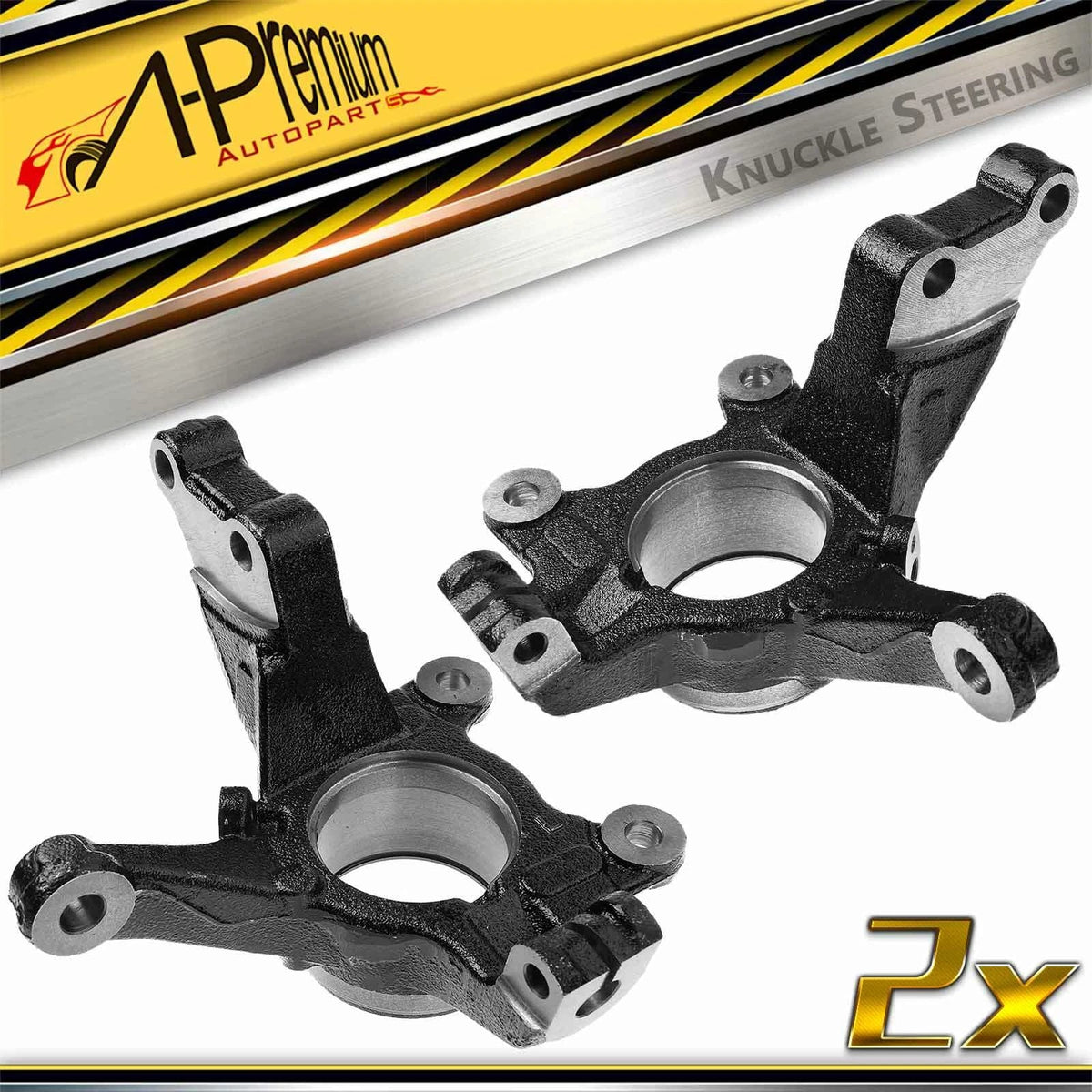 Pair Front Steering Knuckle for Nissan Versa (2020) Kicks (2018–2019)