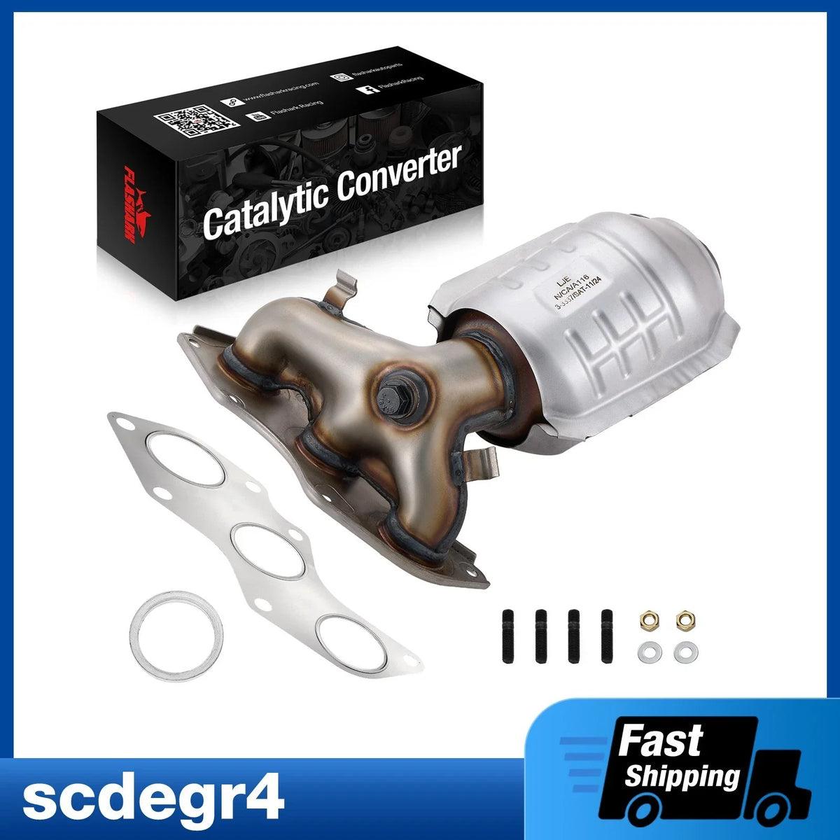 Rear Catalytic Converter for Toyota Camry 2007–2017, Avalon, Lexus ES350