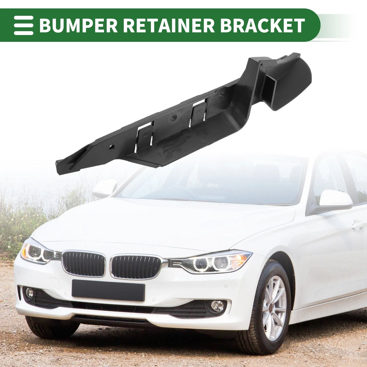 1pc Left Front Bumper Retainer Bracket No. 51117033705 for BMW 525i (2004–2007)