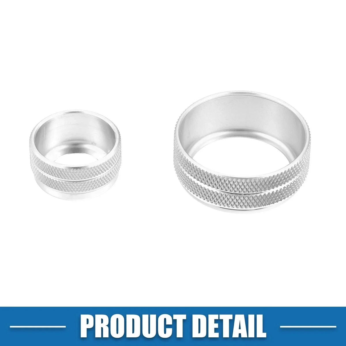 3 Silver Knob Covers for BMW F20 F22 F30 (2011-2019)