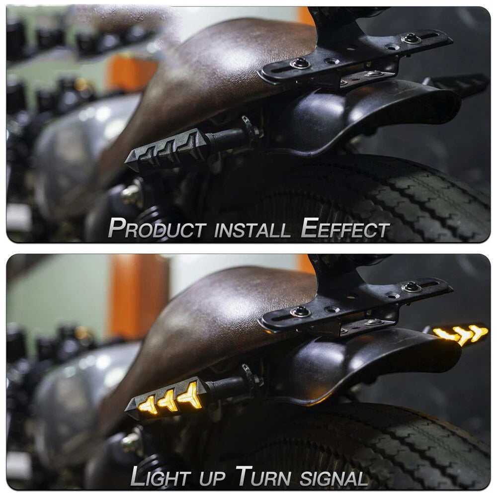 4Pcs LED Flowing Turn Signal Indicator Blinker for Motorcycle