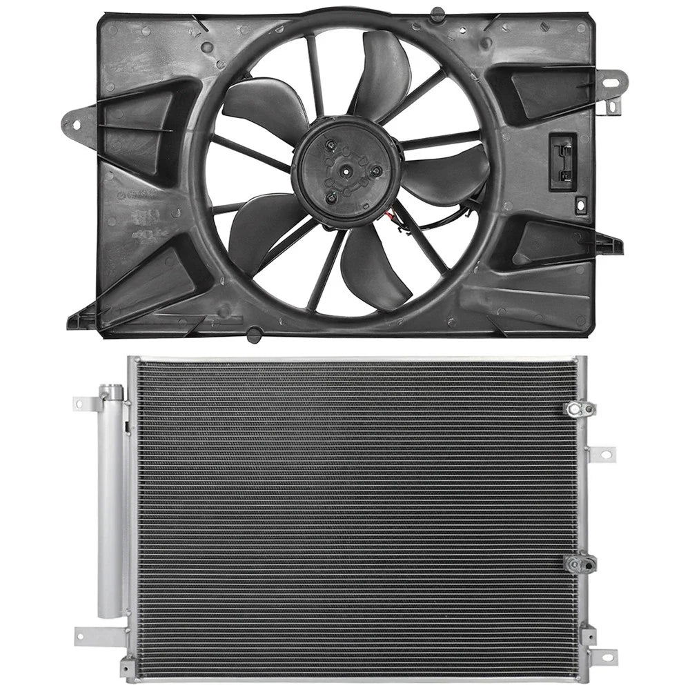 Electric AC Condenser Cooling Fan Kit for Chrysler 200 (2015–2017)