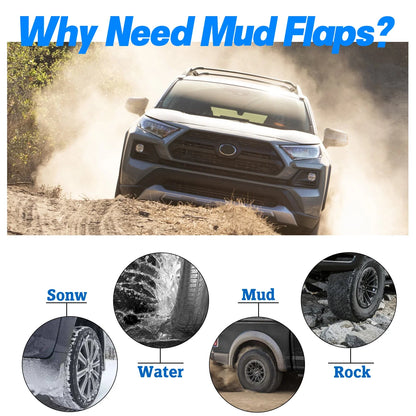 Mud Flaps - Complete Set of 4 for Toyota RAV4 (2006–2012)