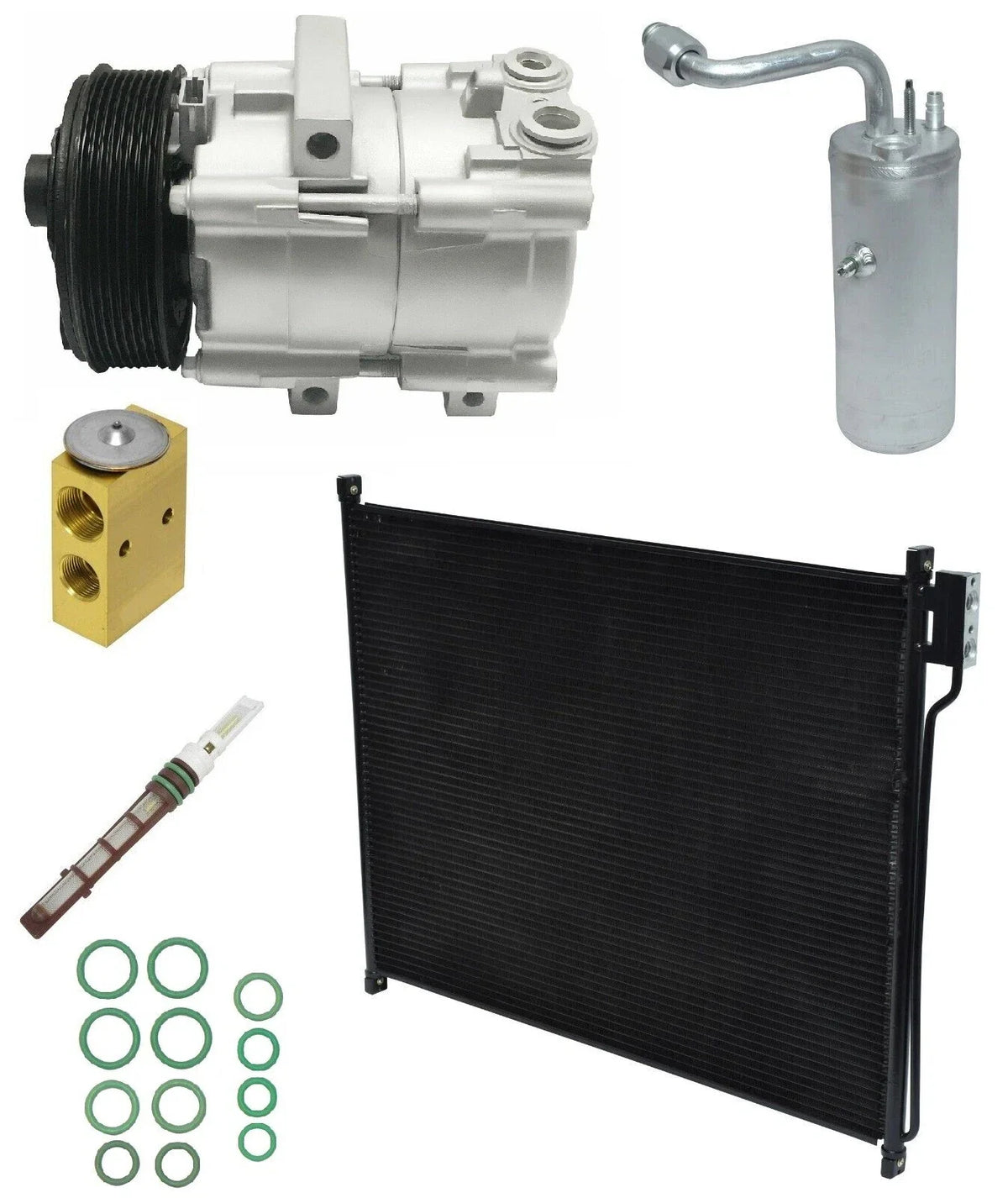 AC Compressor Kit With Condenser for Ford Excursion 6.0L (2004–2004)