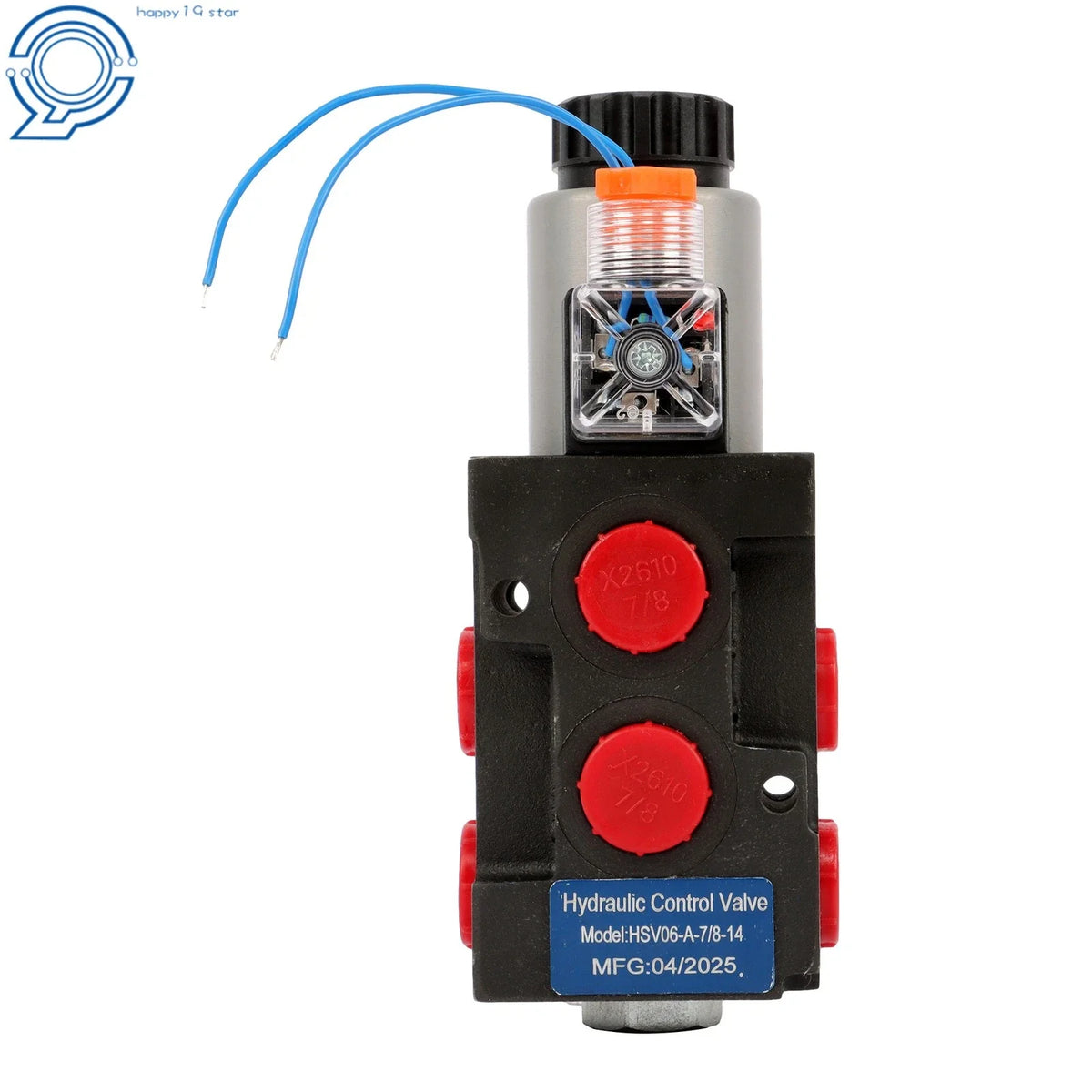 Hydraulic Selector Valve 12V DC 6 Port 13 GPM 3625 PSI for