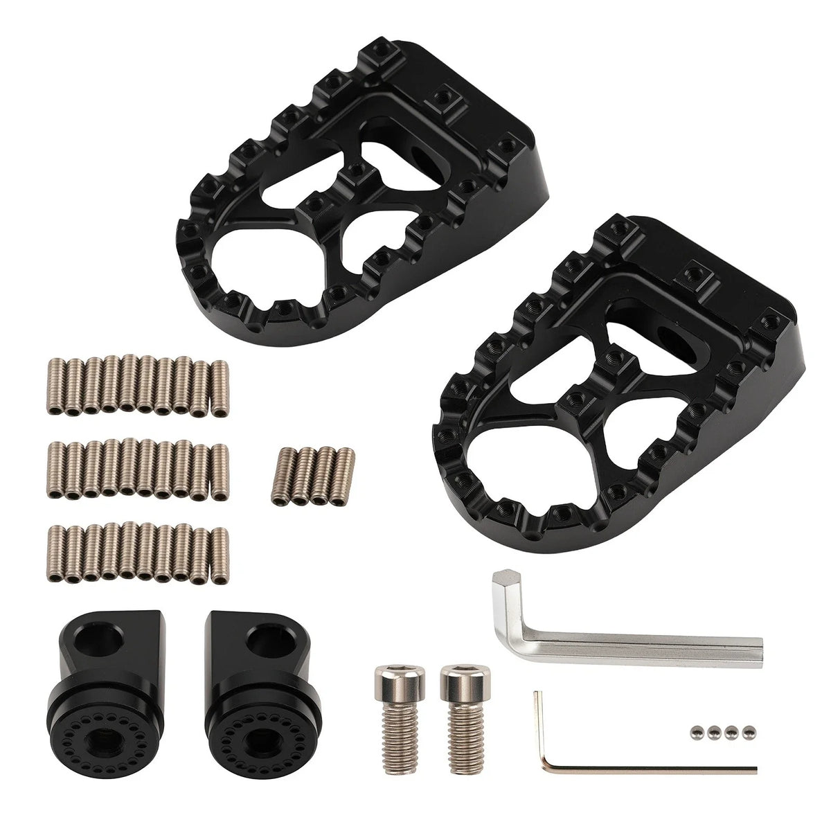 Wide MX Style Foot Pegs (Pair) for Fatboy, Harley, Road Glide, Softail