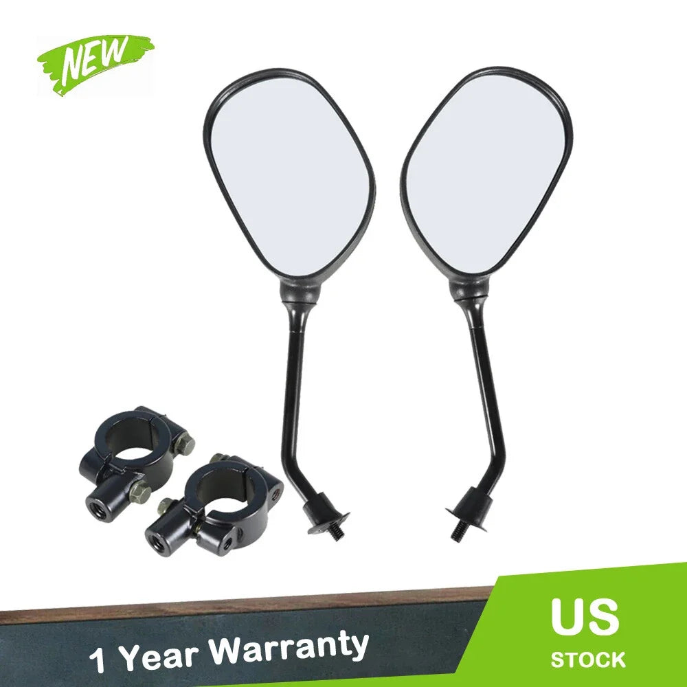 Universal Rear View Side Mirrors for Honda Yamaha ATV (Universal Fit)