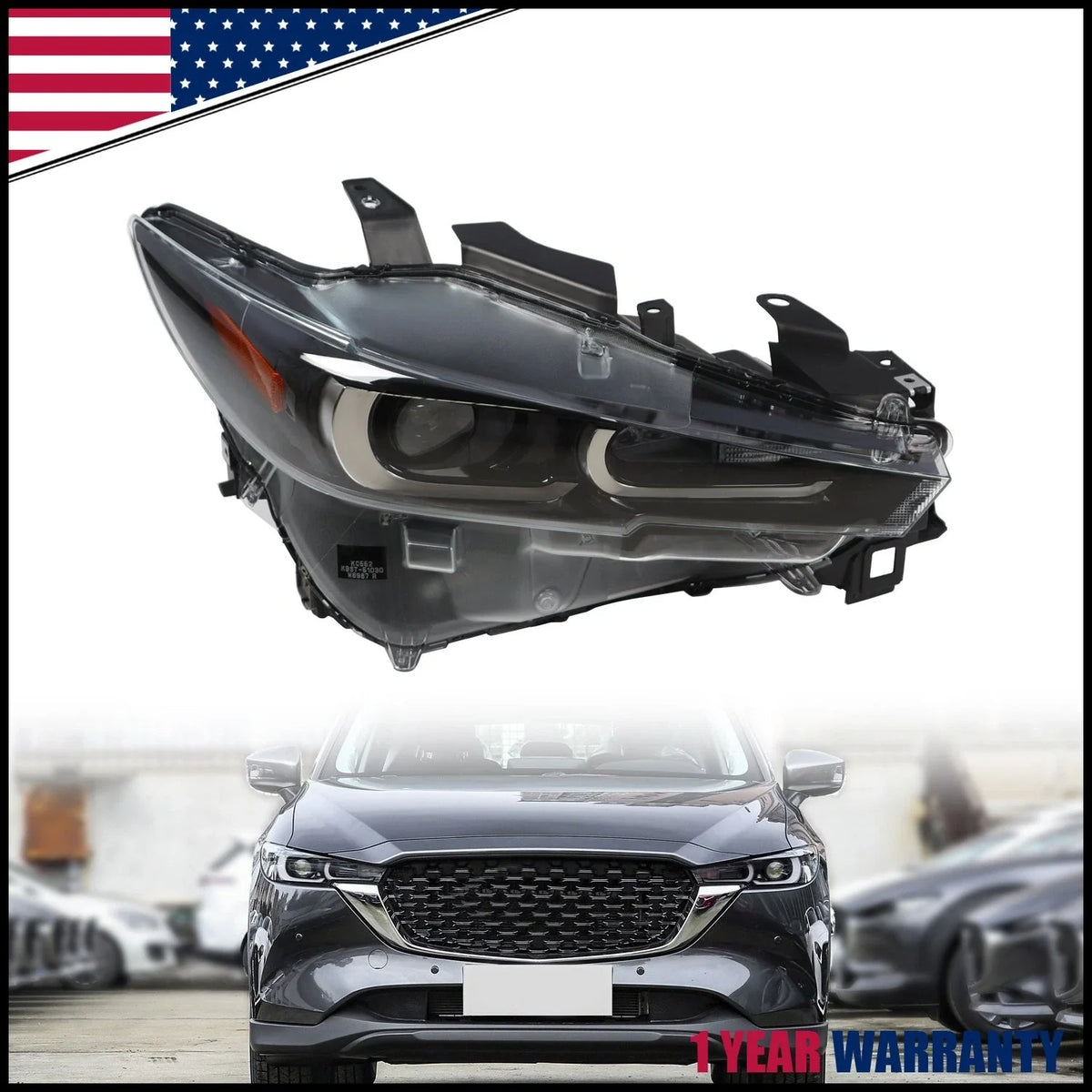Full LED Headlight Right Side for Mazda CX-5 (2022–2024)
