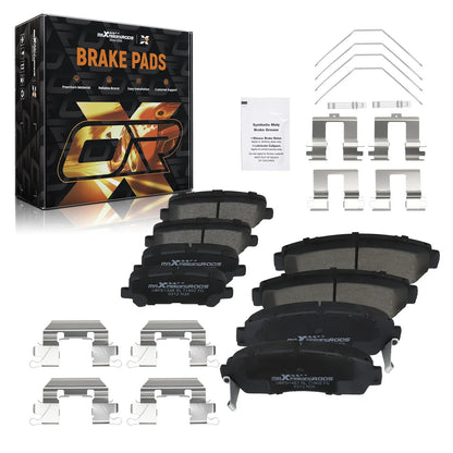 Front & Rear Ceramic Brake Pads Kit for Honda Odyssey (2011–2017) D1281