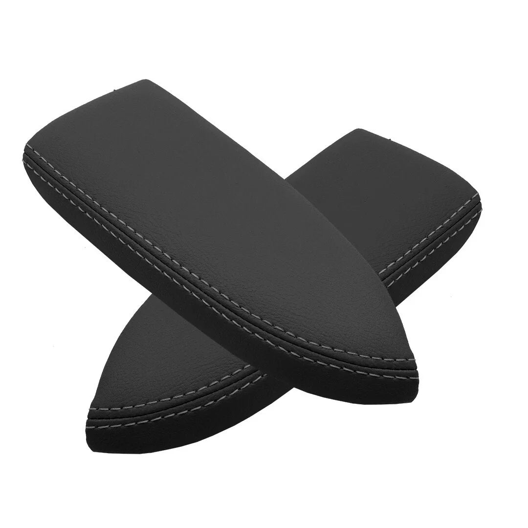 Armrest Door Panel Cover for Acura TSX (2004–2008) - Gray Leather Stitch