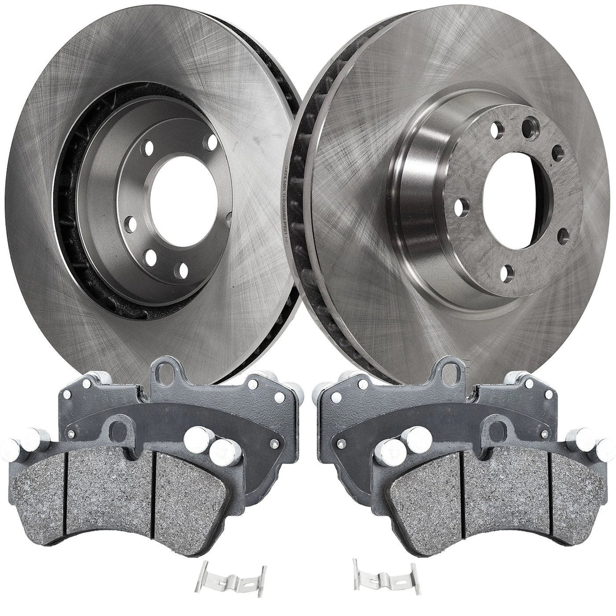 Brake Disc Rotors and Pads Set for VW Cayenne (2003-2010)