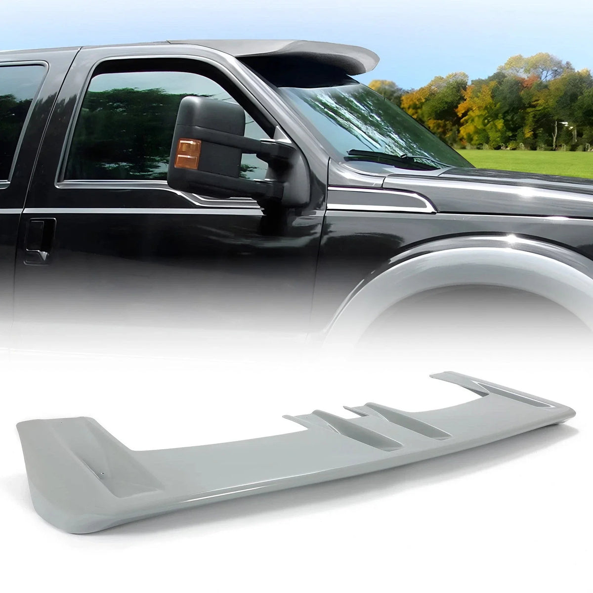 Paintable Truck Cab Sun-Visor for Ford F-250/F-350/F-450/F-550 (1999–2016)