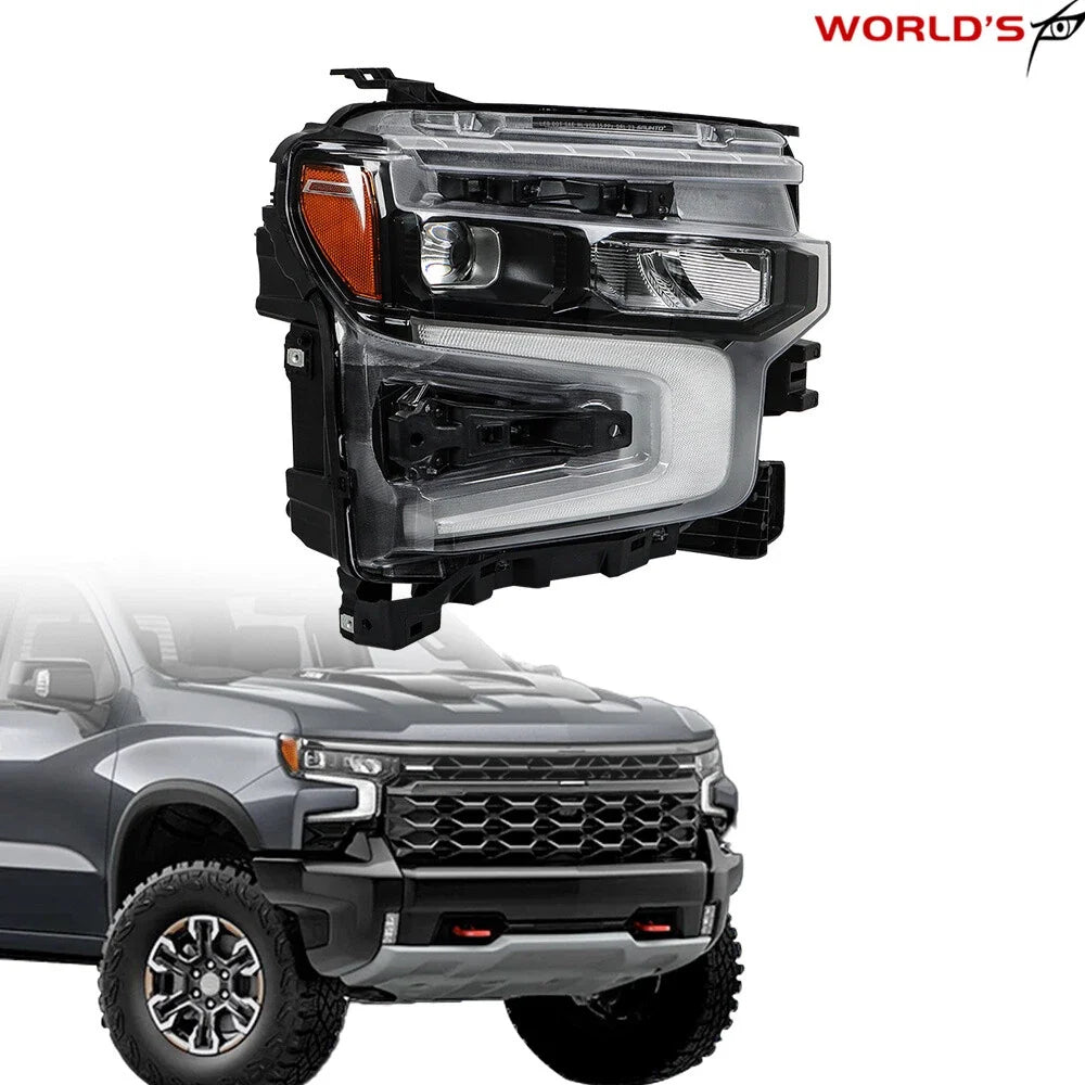 LED Headlight for Chevy Silverado 1500 ZR2 (2022–2024) Right Side Black