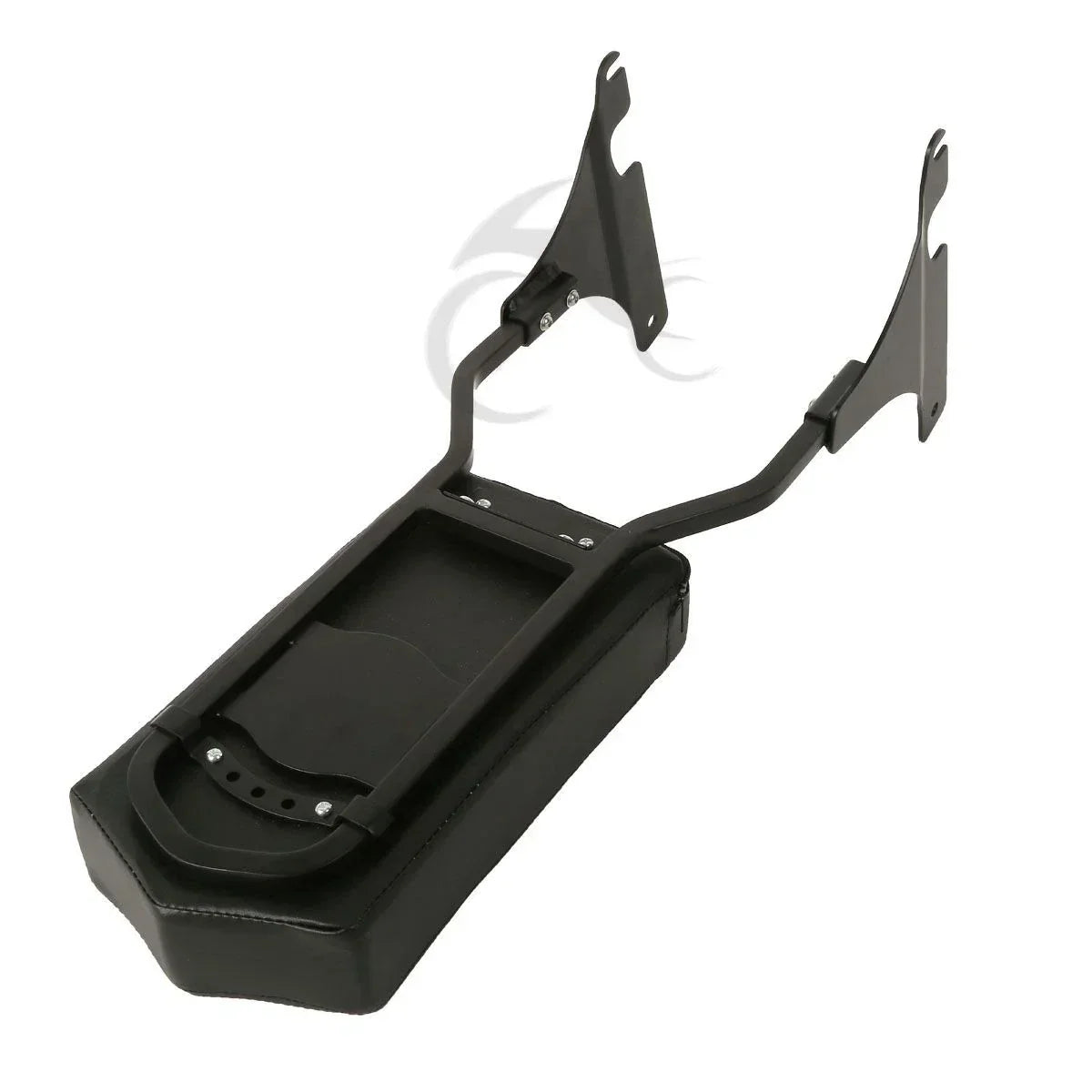 Black Backrest Pad with Sissy Bar for Harley Softail Custom 1984-1999