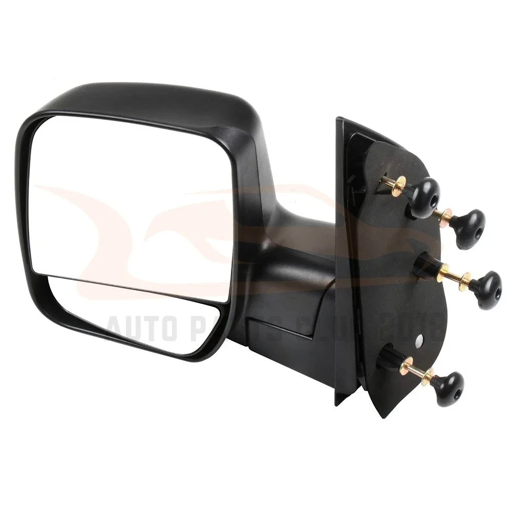 Black Manual Folding Mirror Pair for Ford Econoline (2003–2014)