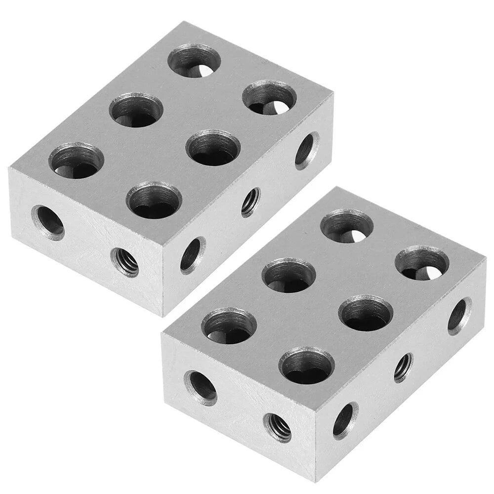 Ultra Precision 1-2-3 Blocks for Automotive - 2 Piece Set (11 Holes)