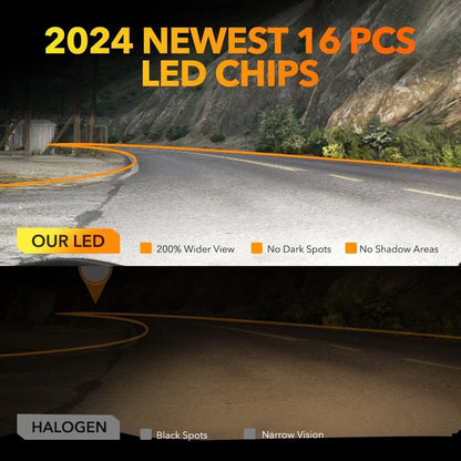 2X LED Headlight Bulbs 9005 HB3 for High Beam Conversion