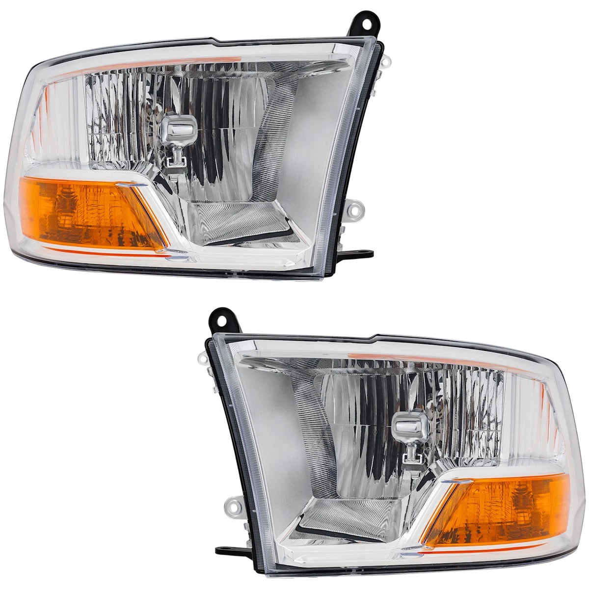 Headlight Set for Ram 1500 (2011–2012) - Driver & Passenger Side, Halogen