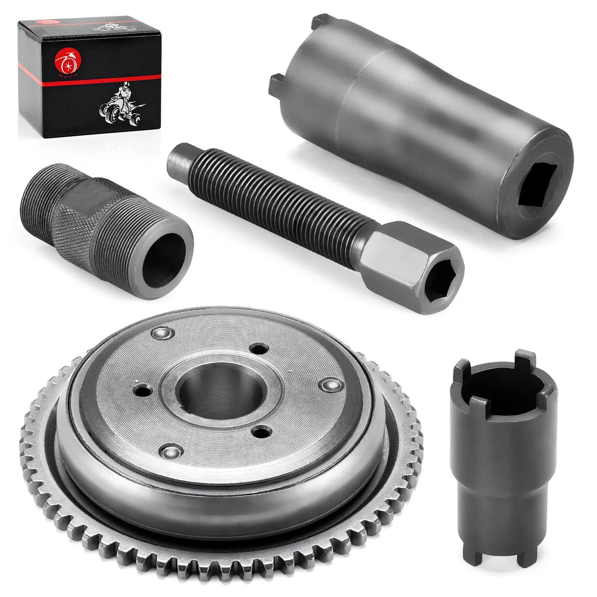 Flywheel Puller Tool with Starter Clutch for GY6 125cc 150cc Scooters