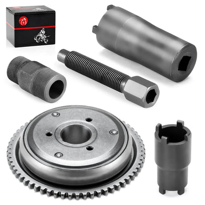 Flywheel Puller Tool with Starter Clutch for GY6 125cc 150cc Scooters