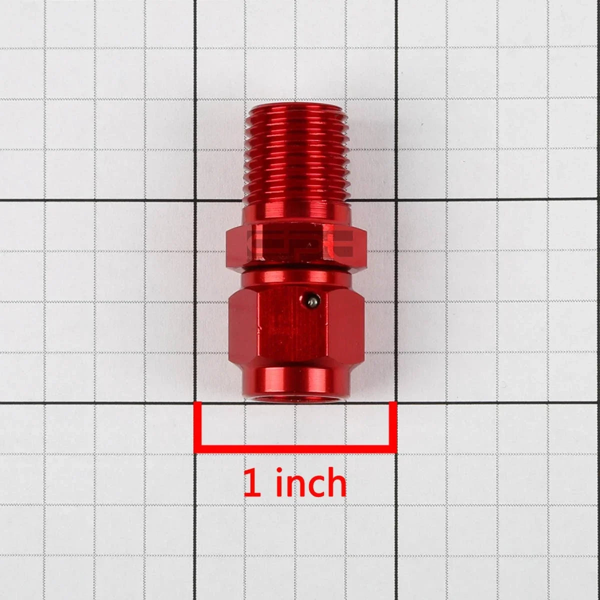 Set of 4 AN Female Flare to 1/4" NPT Male Red Aluminum B-Nut Swivel Coupler Fitting