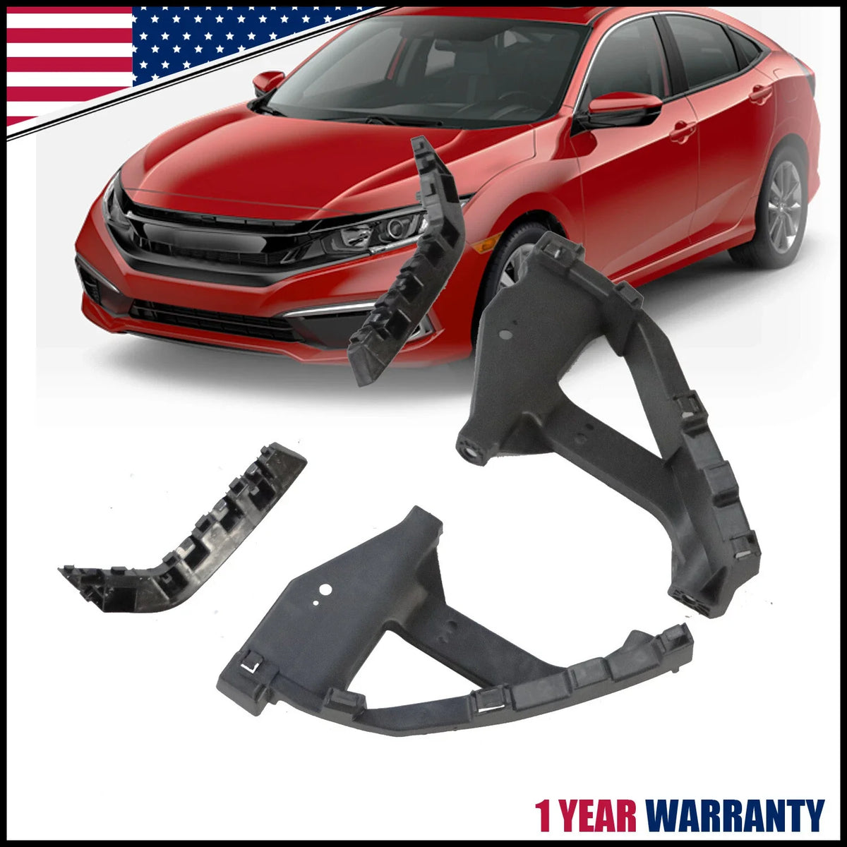 Hold Mount Retainer Set for Honda Civic Sedan (2016-2021) - 4 Pieces
