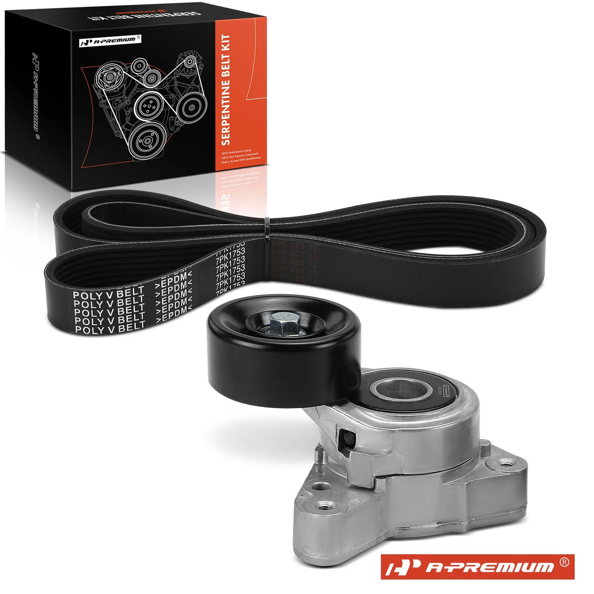 2X Serpentine Belt Drive Component Kit for Honda CR-V (2007–2009)