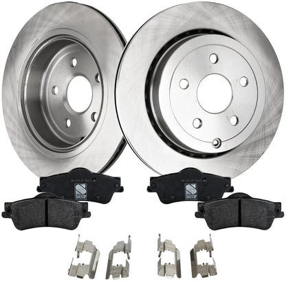 Disc Brake Rotors with Pads Kit for Pontiac G8 and Chevy Caprice SS