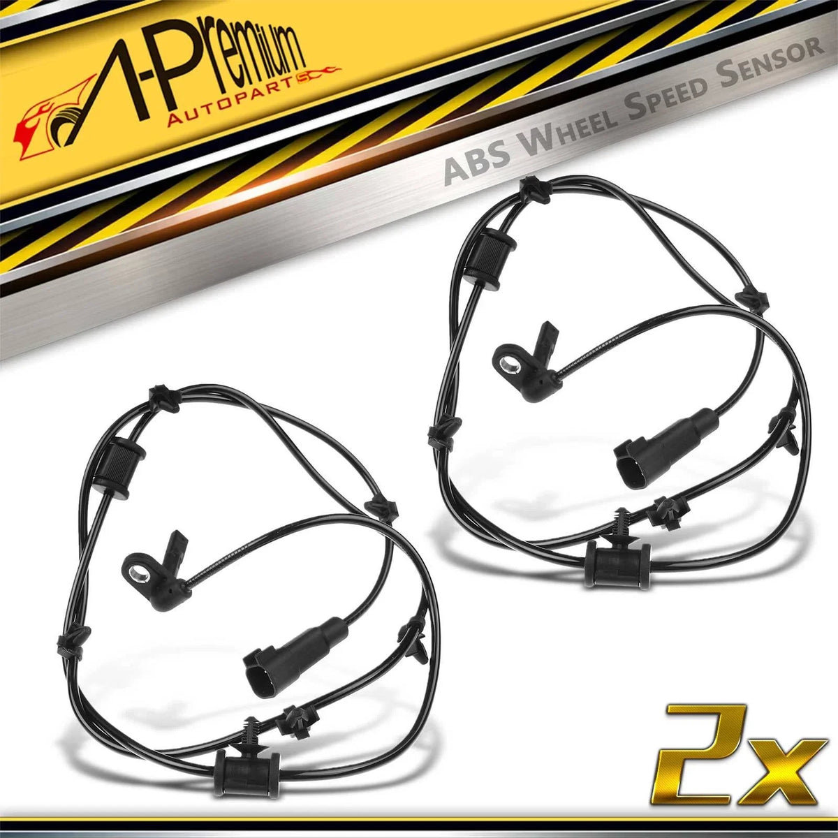 2X Rear ABS Wheel Speed Sensors for Buick LaCrosse (2010)