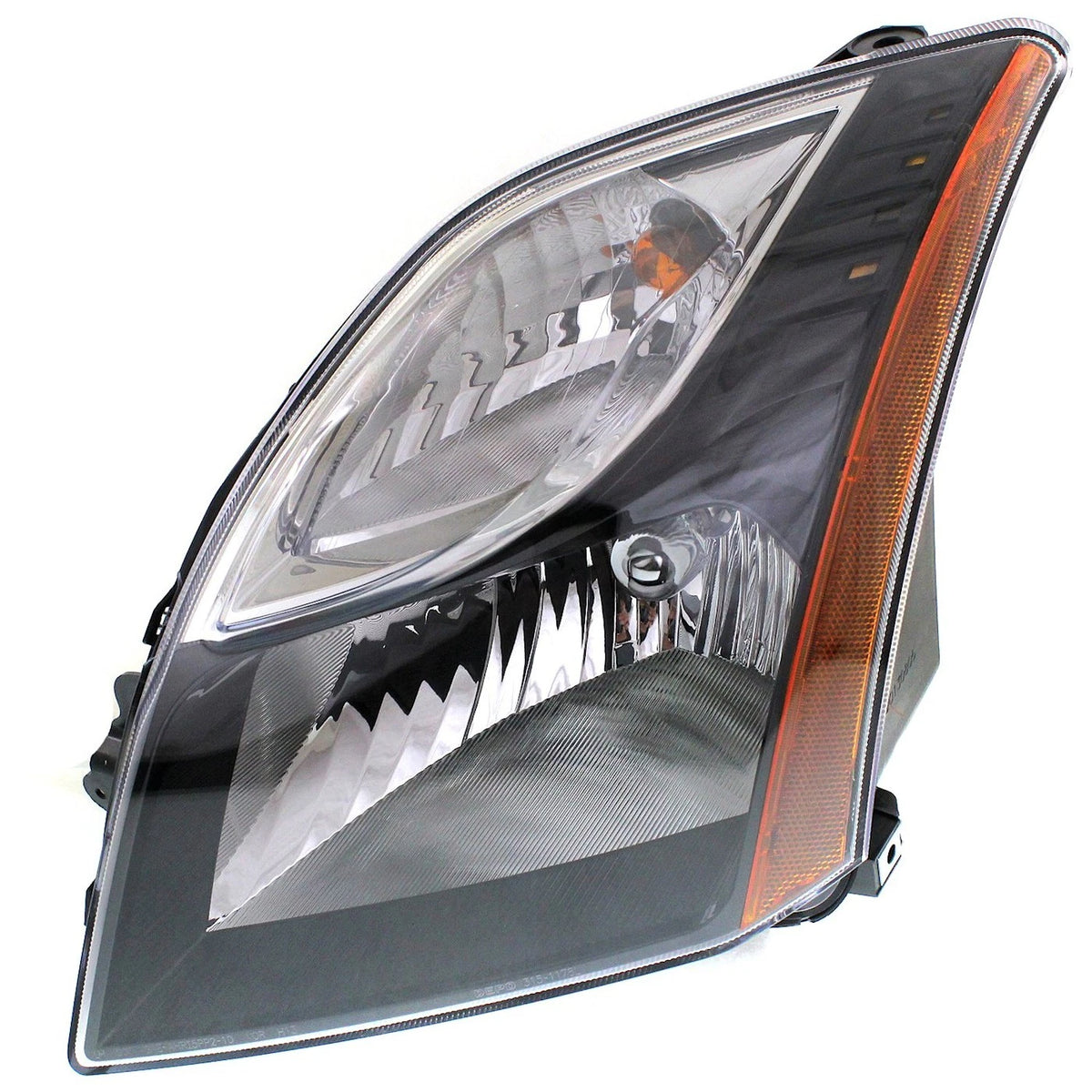 Headlight Set for Nissan Sentra (2010–2012) LH RH Black Interior CAPA