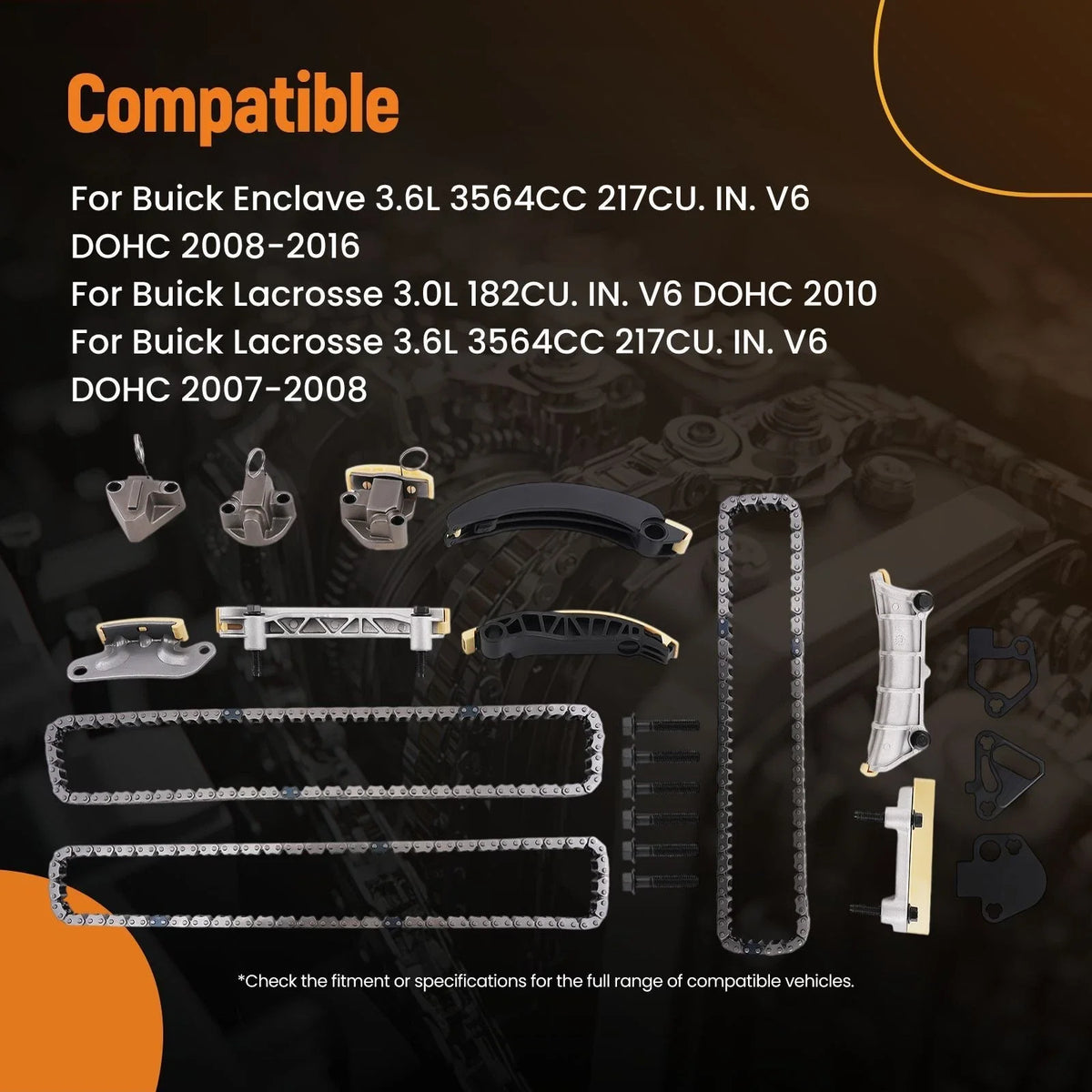 Timing Chain Kit for Chevrolet Equinox/Traverse V6 (2008-2017)