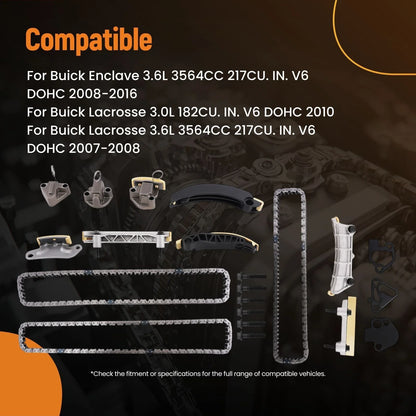 Timing Chain Kit for Chevrolet Equinox/Traverse V6 (2008-2017)