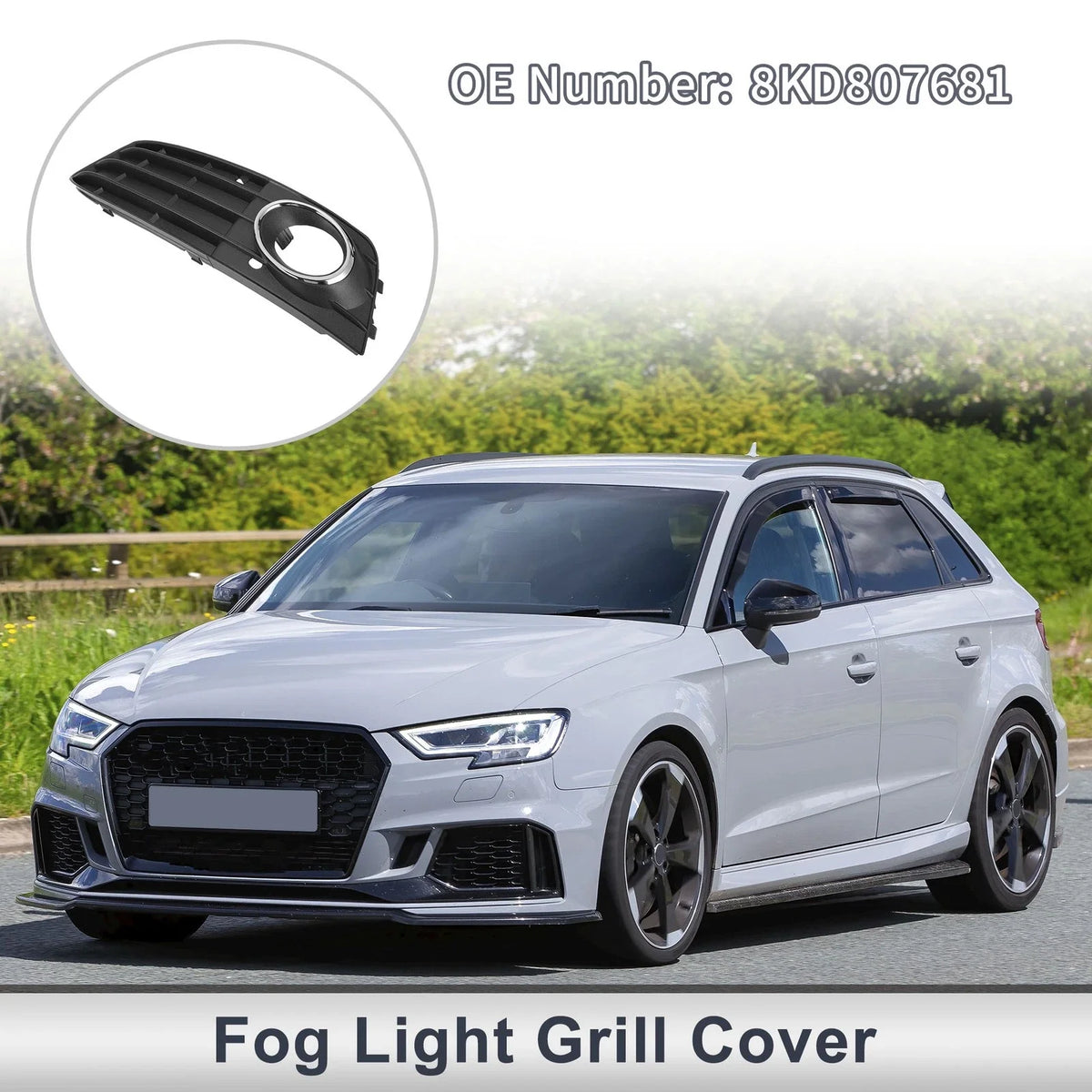 1 Pc Fog Light Grill for Audi A4 (2009–2011) No. 8KD807681
