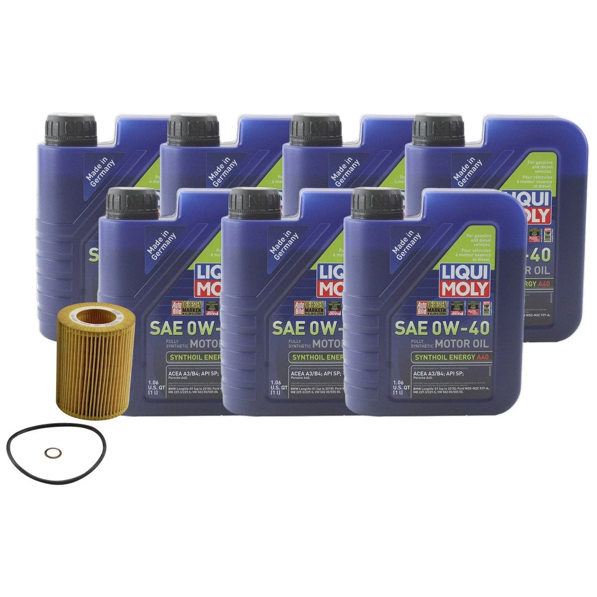 Liqui Moly A40 SAE 0W-40 Engine Oil Change Kit for BMW E36 1990-1999