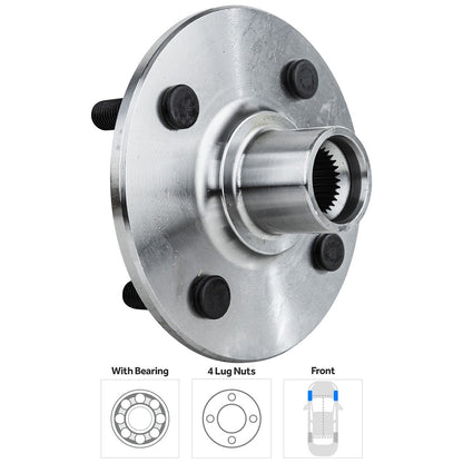Pair of Wheel Hubs for Toyota Hilux N70 2005-2015