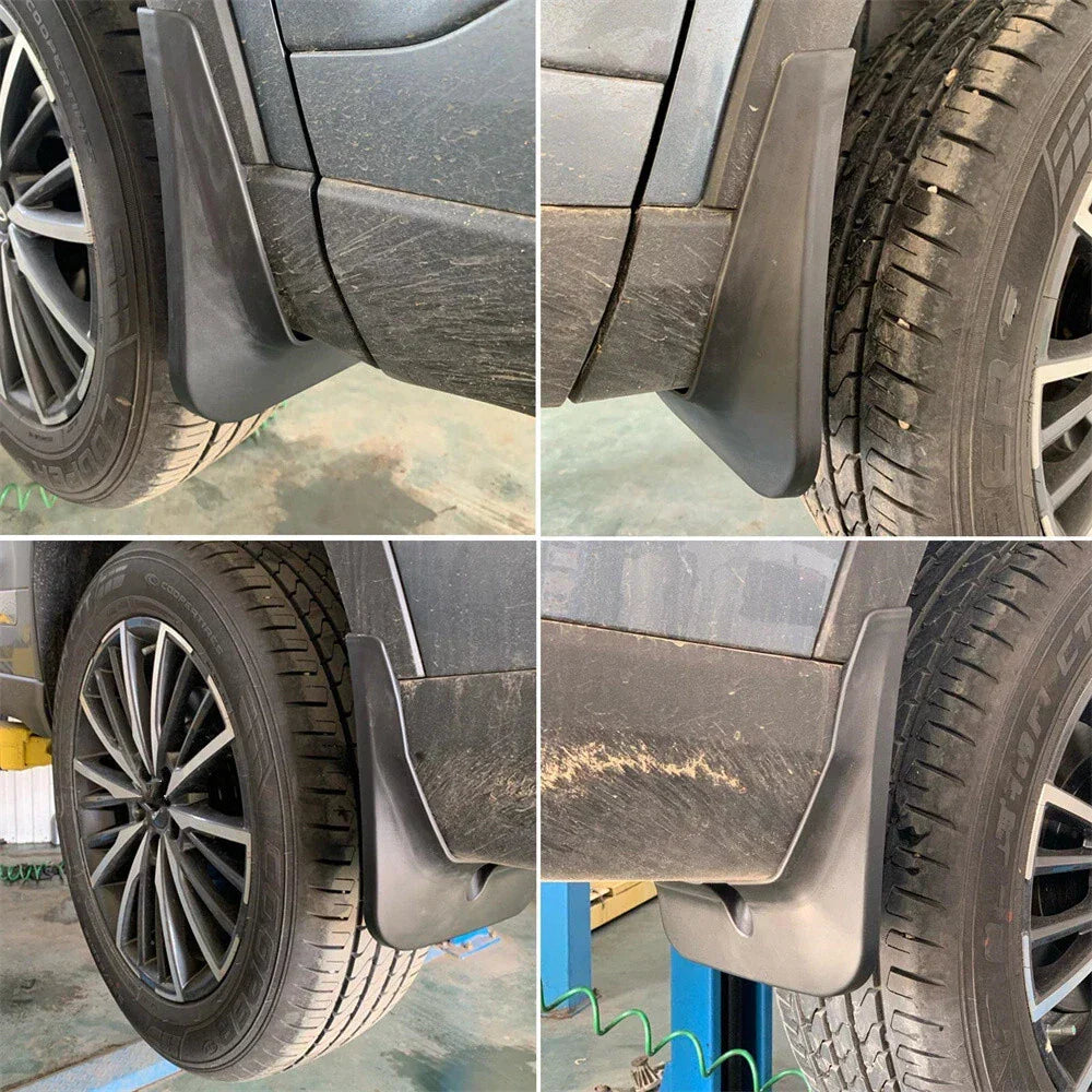 4 Pcs Mudguards for Tiggo 8 (2018-2020) - Black Plastic Splash Guards