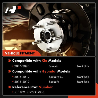 Wheel Hub and Bearing Assembly for 2011-2020 Kia Sorento