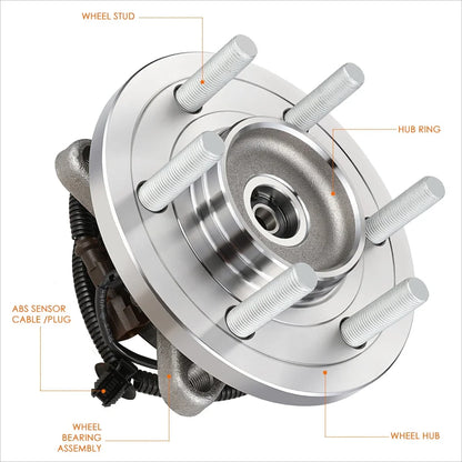 2015-2017 Ford F150 4WD 6-Studs Wheel Hub Bearing Kit w/ ABS