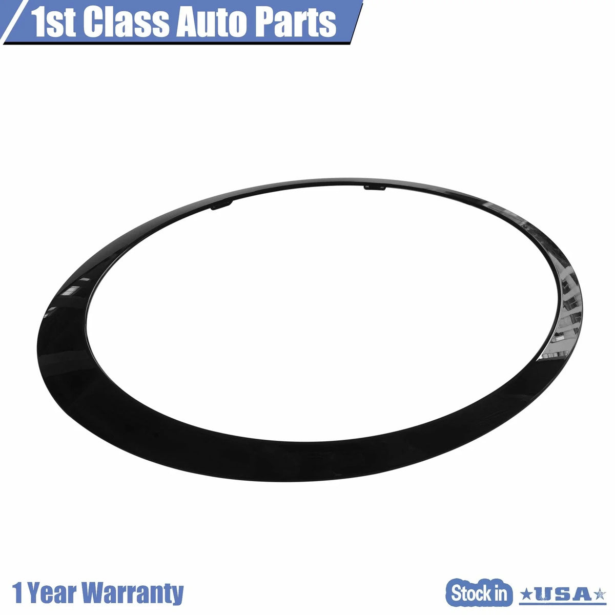 Left Driver Side Glossy Black Headlight Trim Ring for Mini Cooper (2007–2015)
