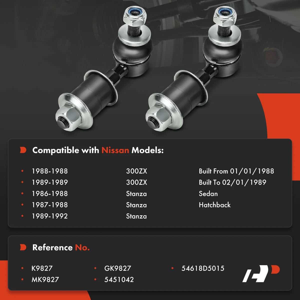 Sway Bar Link Pair for Nissan Stanza 1986-1992 & 300ZX 1988-1989
