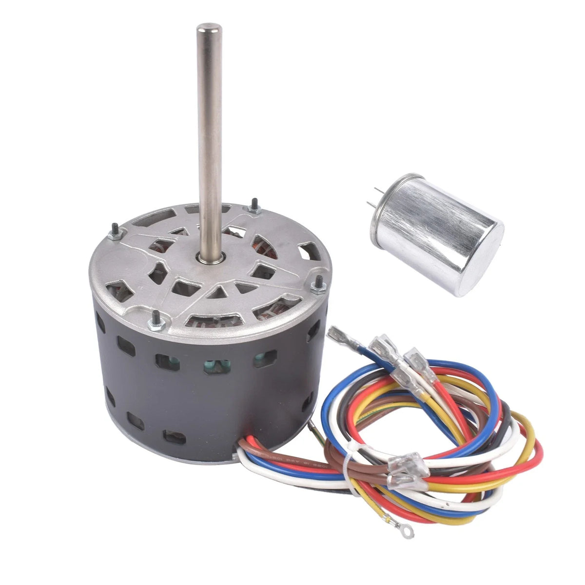 Condenser Fan Motor 115V 5.2A w/ 5 MFD Capacitor for Central AC Systems (1075 RPM)