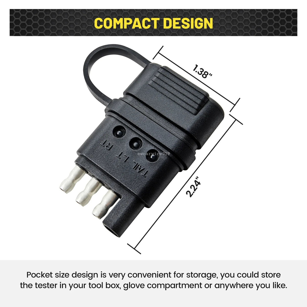 4-Way Trailer Light Wiring Tester for LED Indicators (Universal)