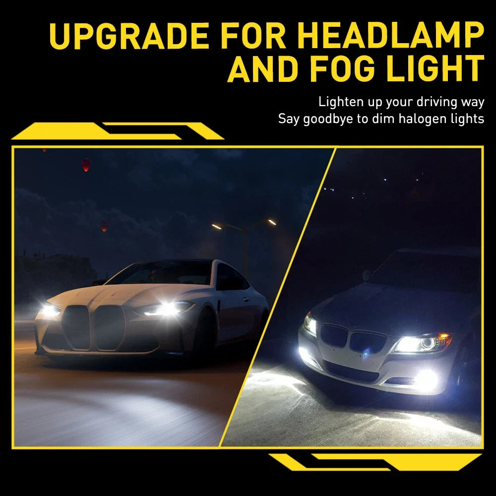 90000LM AUXITO LED Headlight Combo Kit 9005 9006 H11 - 2 Pack