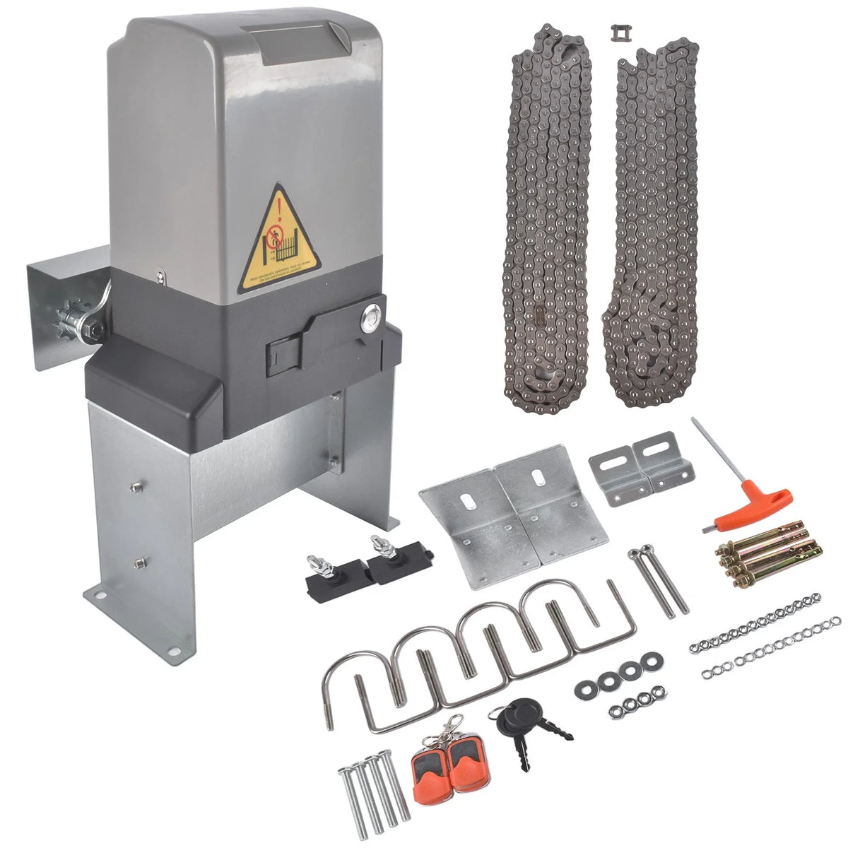 Sliding Gate Opener System for Electric Gates (1800lbs) + 2 Remotes