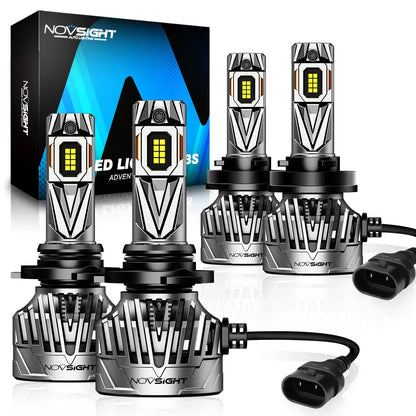 4PCS LED Headlight Bulbs Kit for 6500K Super Bright