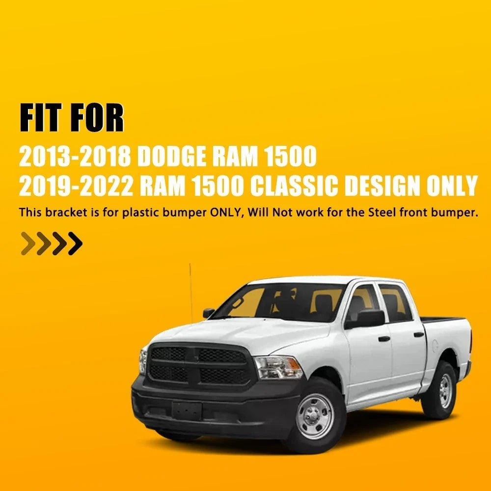 License Plate Bracket Front for Dodge Ram 1500 (2013–2022)