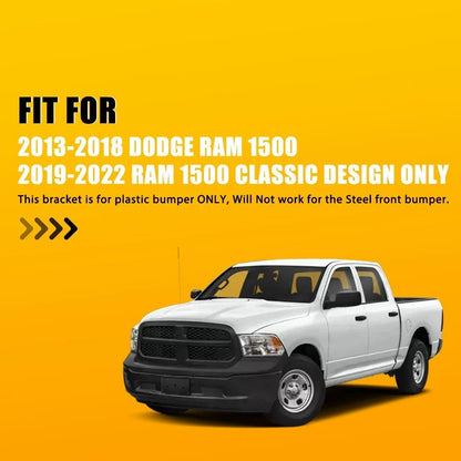 License Plate Bracket Front for Dodge Ram 1500 (2013–2022)